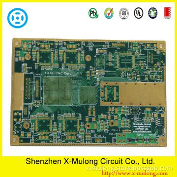 Multilayer High Tg 3.2mm Impedance Control Selective Hard Gold Circuit Board